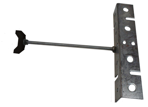 Photo of RRU CABLE SUPPORT BRACKET WITH PLASTIC STANDOFF ADAPTER KIT AND HOT DIPPED GALVANIZED THREADED ROD (4) RUNS.  ACCOMODATES 2-3/8 OD TO 4 OD MEMBERS.  SOLD ONE PER KIT D-RRU-4G-RUN