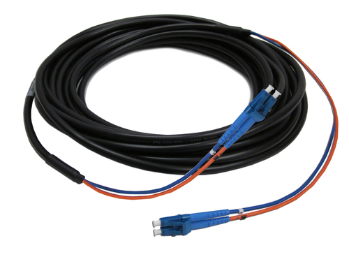 Photo of INDOOR/OUTDOOR FIBER JUMPER, SINGLE MODE 2 FIBERS  LC DUPLEX- LC DUPLEX, CABLE OUTER DIAMETER: 7MM LENGTH: 5.0M. SEE SPEC SHEET FOR DETAILS FB-L98B-005-5000