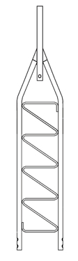 Photo of TOP SECTION 9'-0 LONG FOR 25G SECTION WITH 2 OD SUPPORT TUBE RS-R-25AG